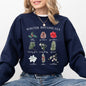 Winter Botanicals, Holly, Poinsettia, Pine Tree, Winter, Snow, Xmas Sweatshirt