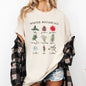 Winter Botanicals, Holly, Poinsettia, Pine Tree, Winter, Snow, Xmas Tshirt Comfort Colors T-Shirt