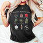 Winter Botanicals, Holly, Poinsettia, Pine Tree, Comfort Colors Tshirt