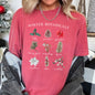 Winter Botanicals, Holly, Poinsettia, Pine Tree, Comfort Colors Tshirt