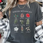 Winter Botanicals, Holly, Poinsettia, Pine Tree, Comfort Colors Tshirt