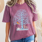 Winter Tree Filled With Animals, Christmas, Deer, Owl, Comfort Colors Tshirt