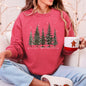 Winter Wonderland, Christmas Trees, Snow Sweatshirt