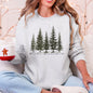 Winter Wonderland, Christmas Trees, Snow Sweatshirt