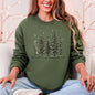 Winter Wonderland, Christmas Trees, Snow Sweatshirt