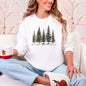 Winter Wonderland, Christmas Trees, Snow Sweatshirt