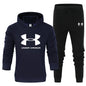 Men's Solid Color Thick Jacket Set for Spring and Autumn