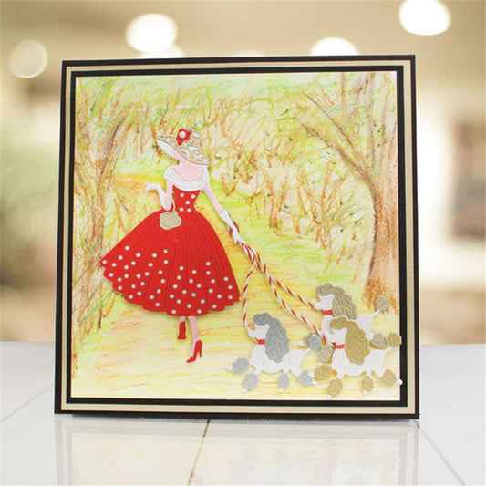 Women Metal Cutting Dies Stencil Scrapbooking For