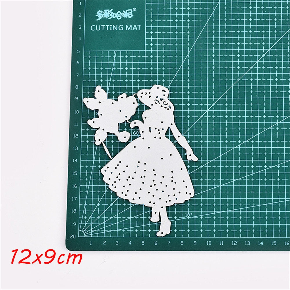 Women Metal Cutting Dies Stencil Scrapbooking For