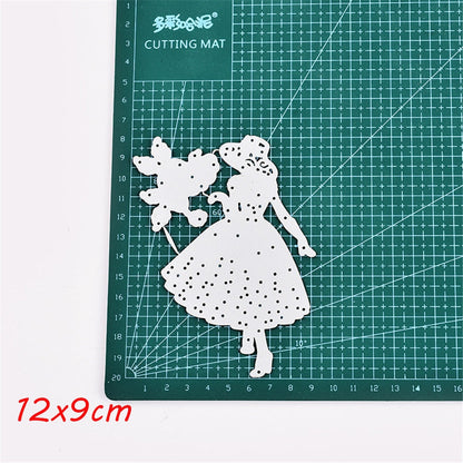 Women Metal Cutting Dies Stencil Scrapbooking For