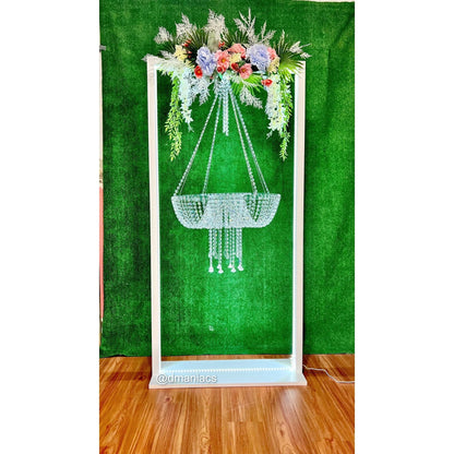 Wooden Square LED Frame | Cake Swing Stand