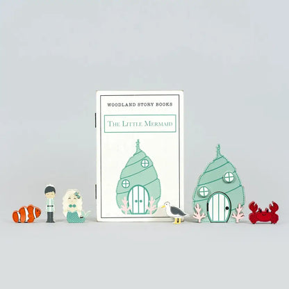 Preschool Wooden Storybook Set – Mermaid Theme (Ages 3+)
