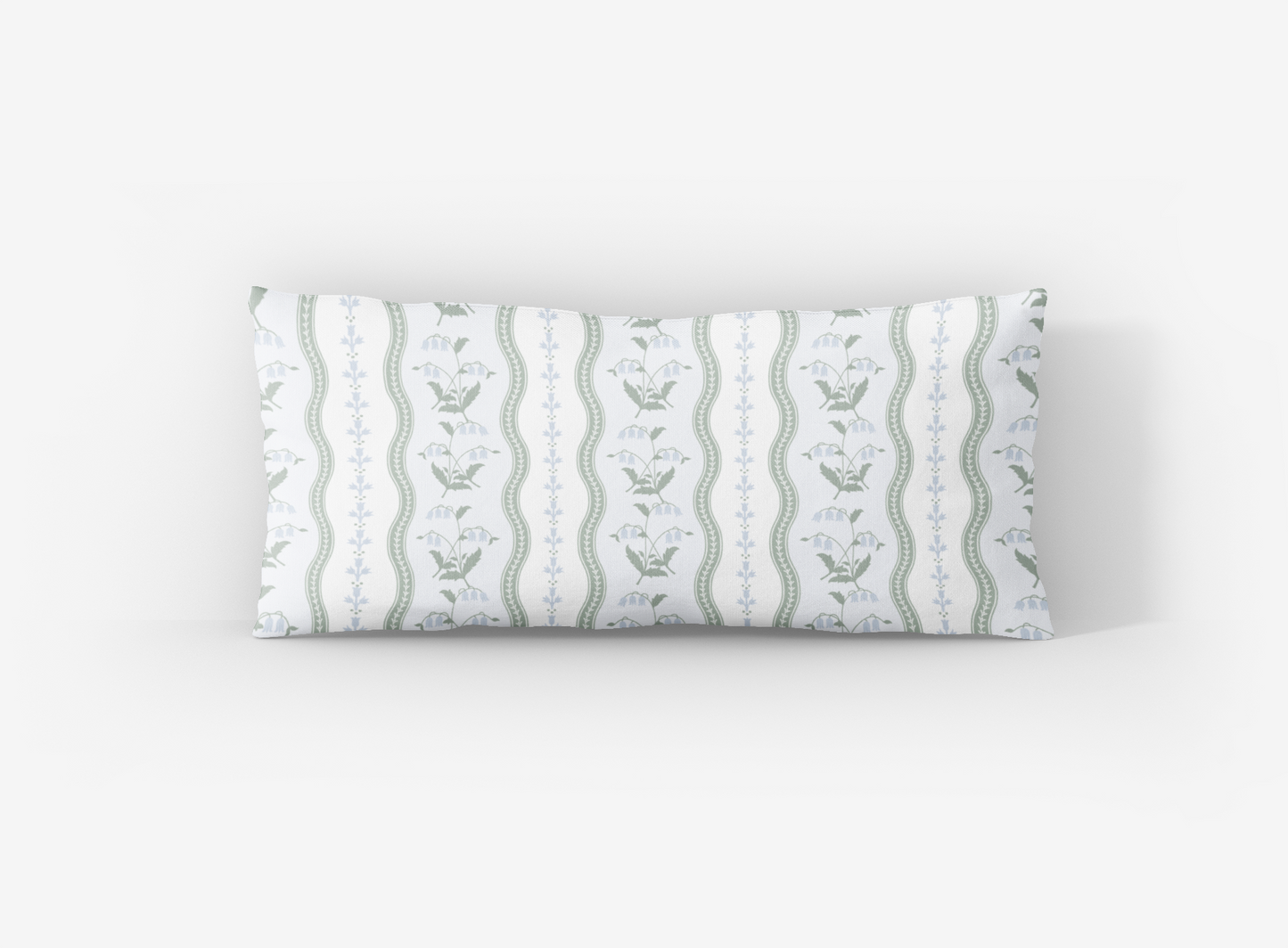 Wrapped In Lace x Nicole Speake Wavy Lily of the Valley Lumbar Pillow Cover