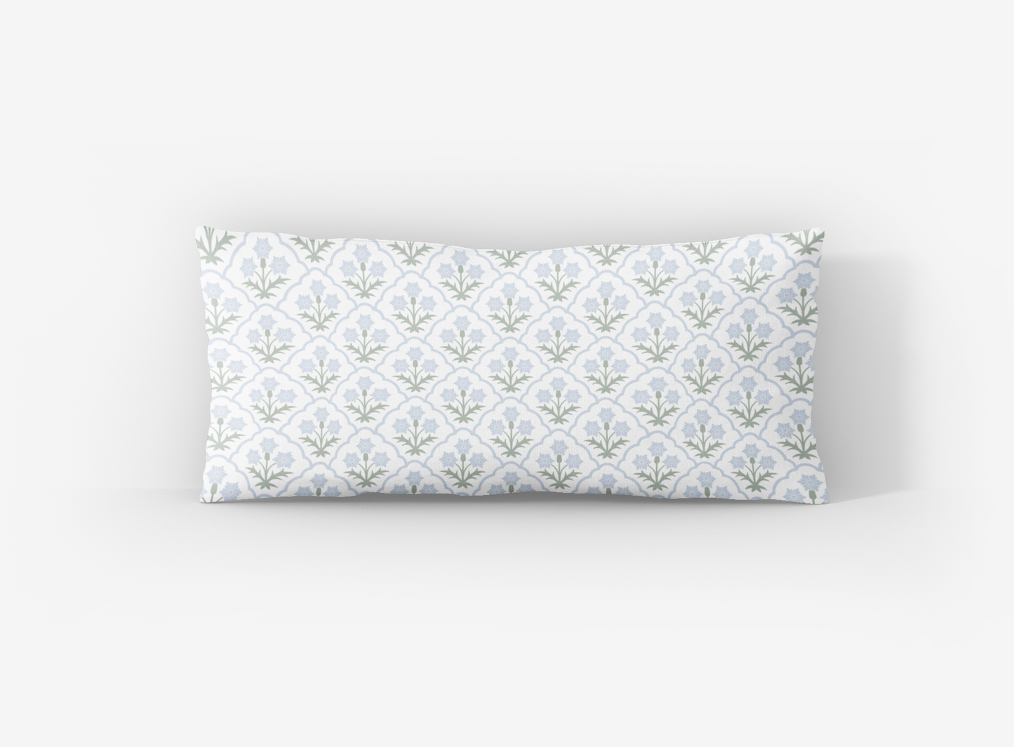 Wrapped In Lace x Nicole Speake Scalloped Floral Lumbar Pillow Cover