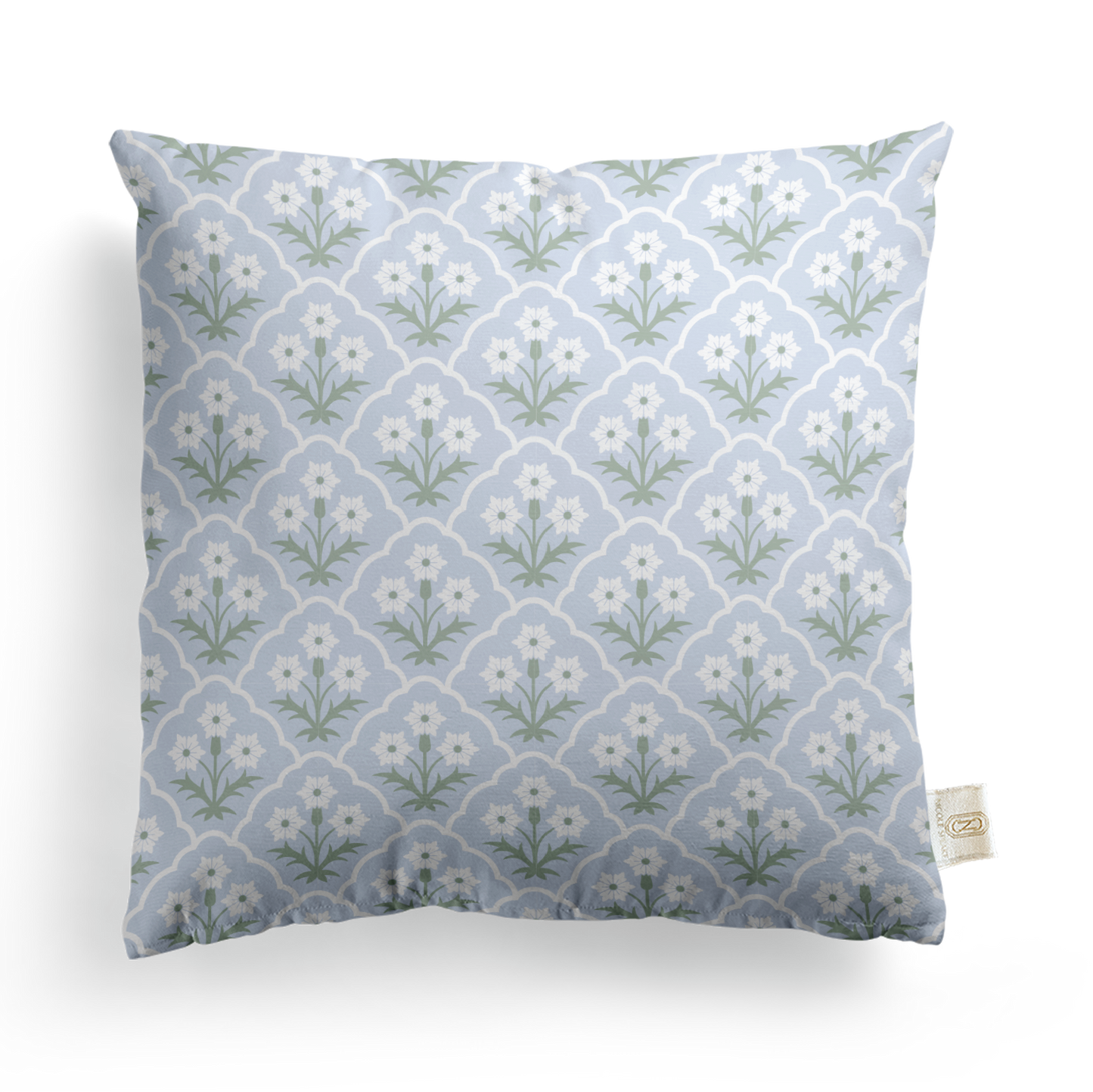 Wrapped In Lace x Nicole Speake Scalloped Floral Square Pillow