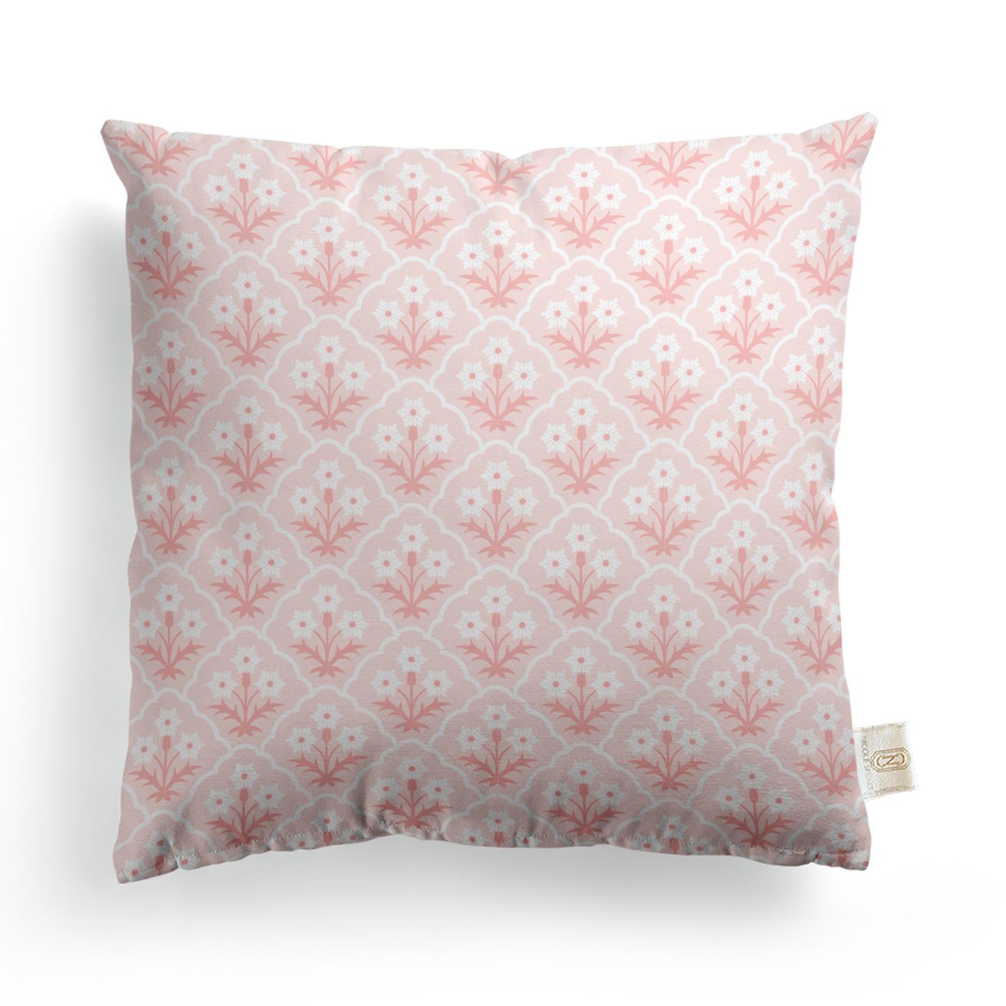 Wrapped In Lace x Nicole Speake Scalloped Floral Square Pillow