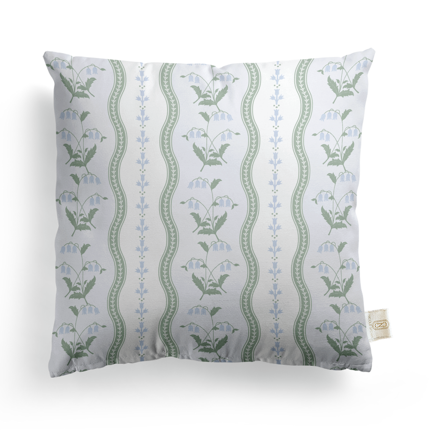 Wrapped In Lace x Nicole Speake Wavy Lily of the Valley Square Pillow Cover