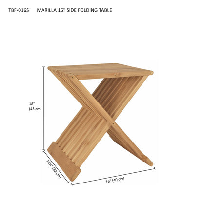 Marilla 16" Side Folding Table