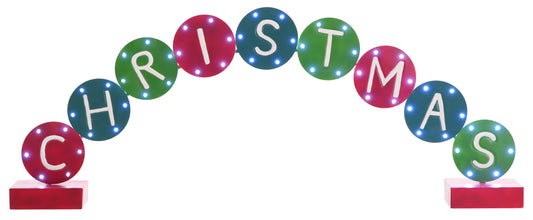 Santa's Sweet Shoppe Collection - 38" Metal Christmas Mantel Arch