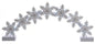 Santa's Sweet Shoppe Collection - 38" Metal Snowflake Mantel Arch