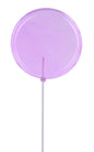 150MM LOLLIPOP W/STICK, 13.75"OAL CLEAR LAVENDER