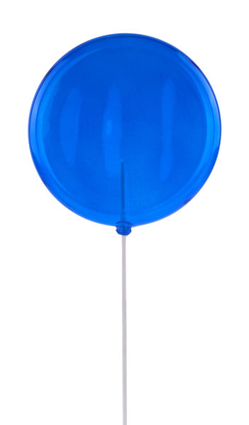 150MM LOLLIPOP W/STICK, 13.75"OAL CLEAR ROYAL BLUE