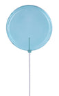 150MM LOLLIPOP W/STICK, 13.75"OAL CLEAR ICE BLUE