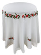 XD108059 Holly Berry Tablecloth, 72'' Round