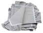 XD15110 Ruffle Trim W/White Lace Napkins, 20"X20", Set of 4