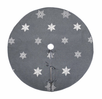 XD17141 Glisten Snowflake Tree Skirt, 56"Rnd