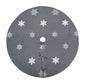 XD17141 Glisten Snowflake Tree Skirt, 56"Rnd