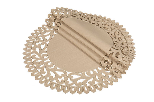 XD17145 Vine Placemats, 16"Rnd, Set of 4