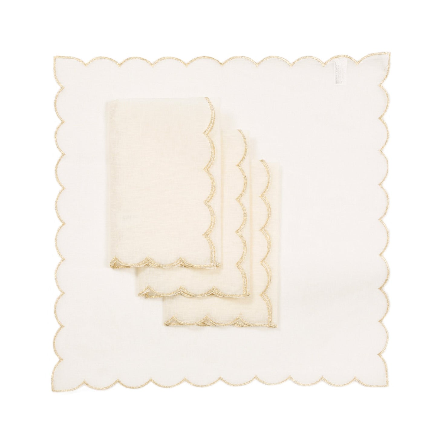 XD18265B Sleek Chic Sheer 20'' x 20'' Napkins, Set of 4