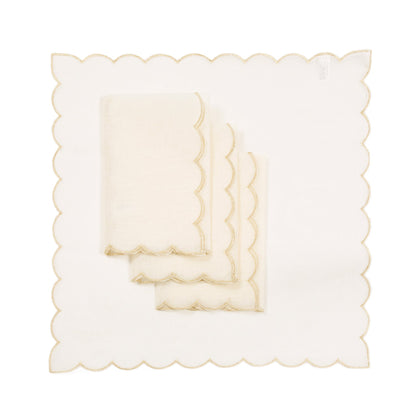 XD18265B Sleek Chic Sheer 20'' x 20'' Napkins, Set of 4