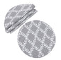 XD19200- Piluki Leaf Crewel Embroidered Placemats 16-Inch Round, Set