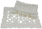 XD40030 Tulip Bouquet Placemats, White, Set of 4