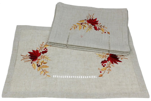 XD45115 Harvest Placemats, 14"x20",Set of 4