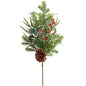 28" Berry/Pine Cone/Mixed Pine Spray Green Red