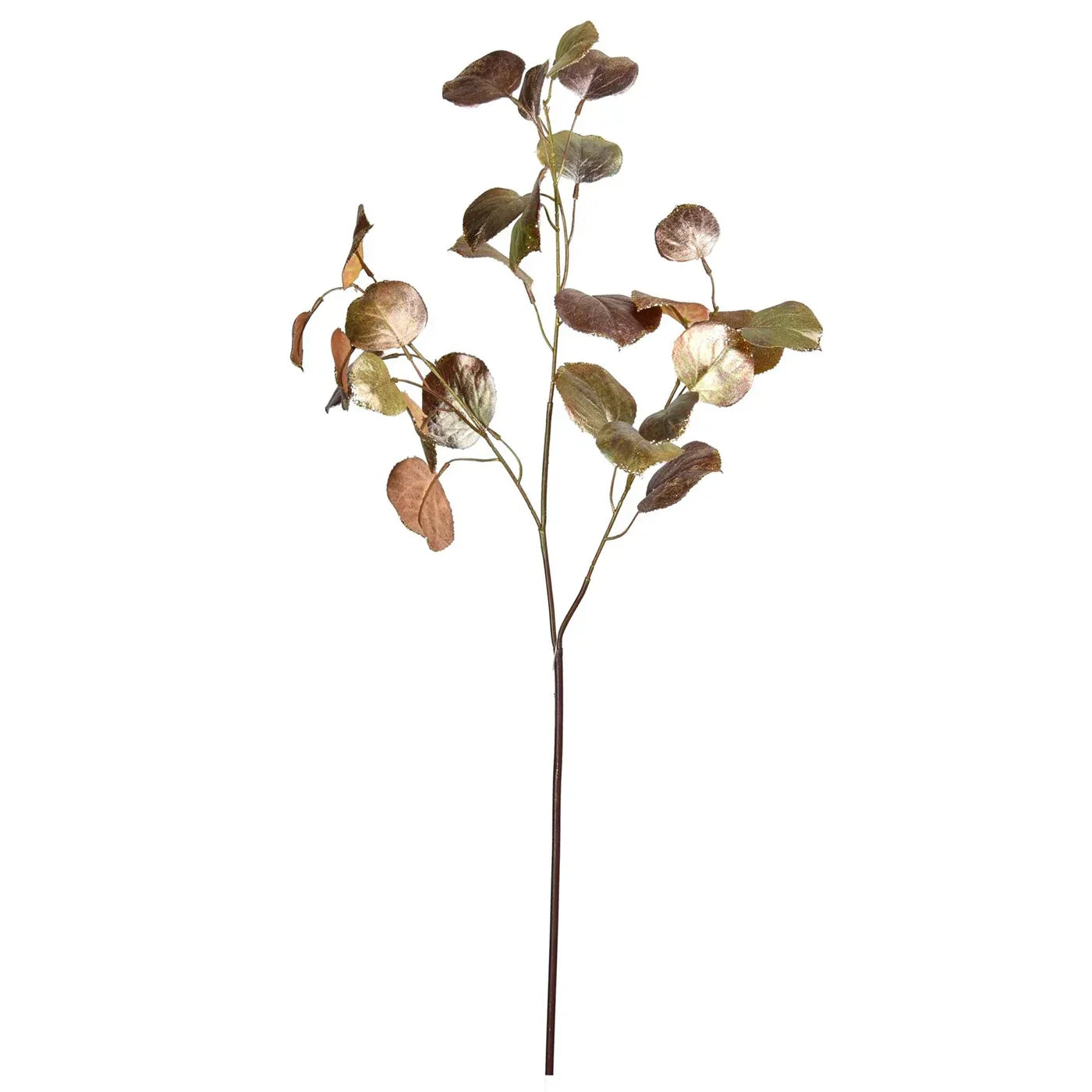 METALLIC BIRCH LEAF SPRAY 30'',BROWN