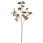 METALLIC BIRCH LEAF SPRAY 30'',BROWN
