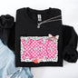 XOXO, Valentine's Day, Dalmatian Print, Love, Hearts Sweatshirt
