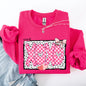 XOXO, Valentine's Day, Dalmatian Print, Love, Hearts Sweatshirt