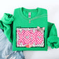 XOXO, Valentine's Day, Dalmatian Print, Love, Hearts Sweatshirt
