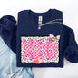 XOXO, Valentine's Day, Dalmatian Print, Love, Hearts Sweatshirt