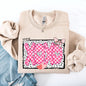 XOXO, Valentine's Day, Dalmatian Print, Love, Hearts Sweatshirt