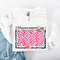 XOXO, Valentine's Day, Dalmatian Print, Love, Hearts Sweatshirt