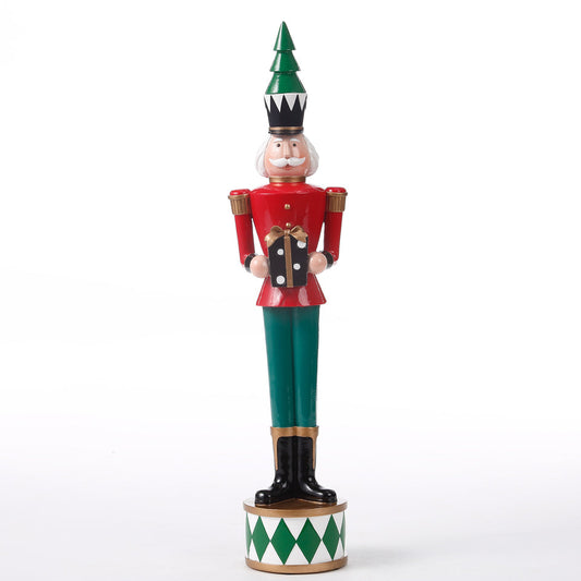 Candy Cane Lane - 18.5" RESIN NUTCRACKER with GIFT BOX
