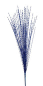 32"L METALLIC TWISTED GRASS SPRAY ROYAL BLUE