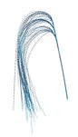 48"L METALLIC GRASS DANGLING SPRAY TURQUOISE