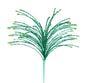 24"L SEQUIN/GLASS BEAD SPIKE SPRAY EMERALD GREEN